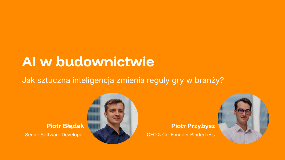 Agent AI na budowie - webinar BinderLess