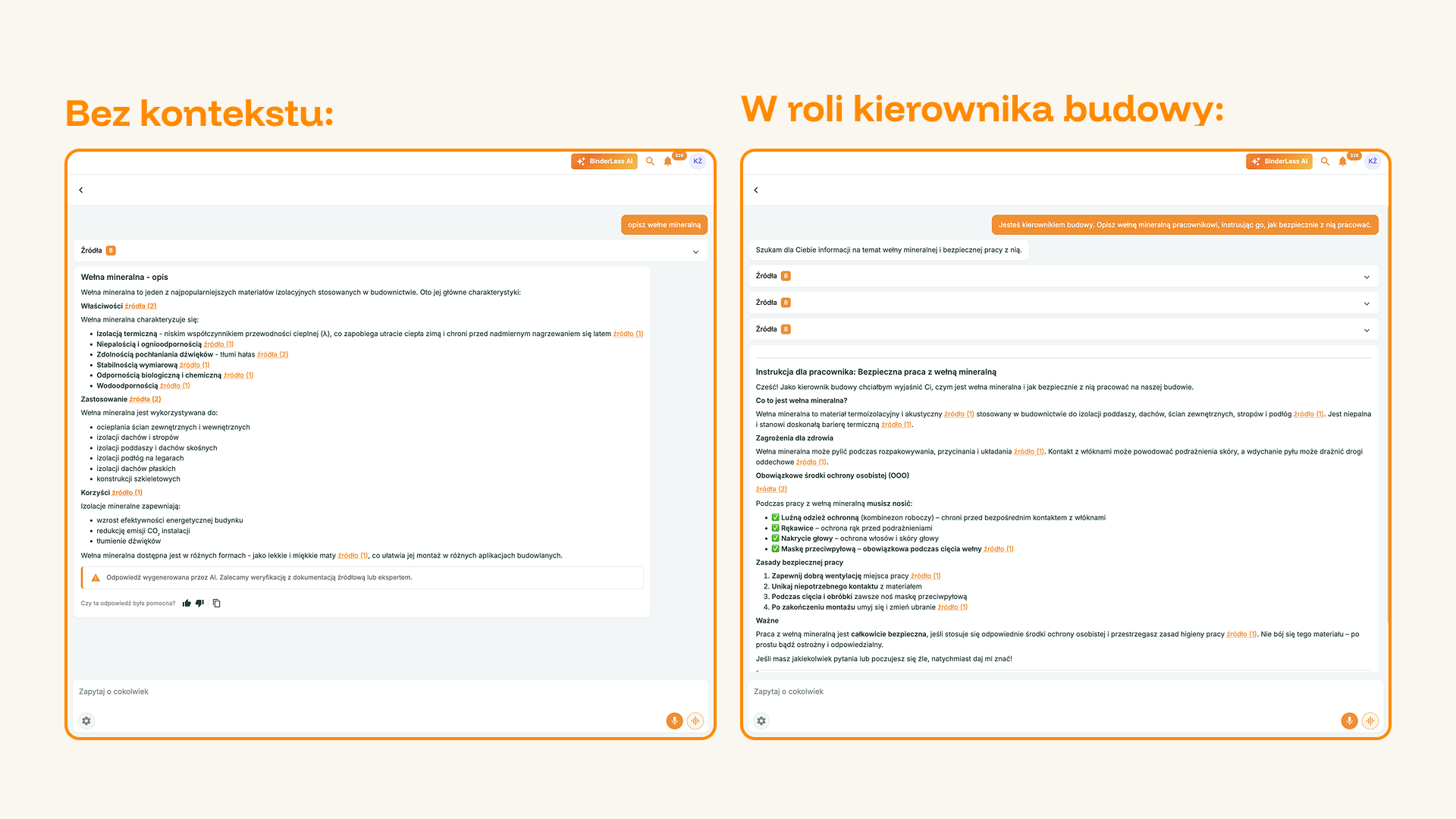 Przykłady promptów do cyfrowego asystenta z kontekstem i bez kontekstu
