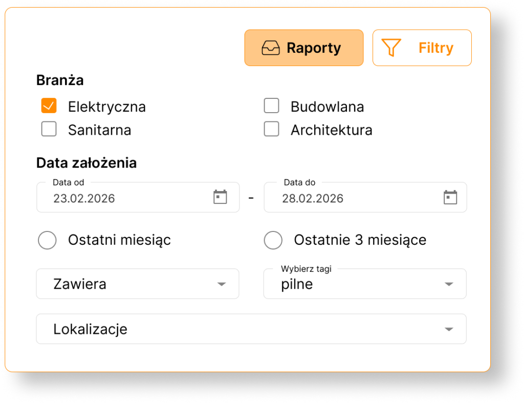 moduł zapytań projektowych BinderLess