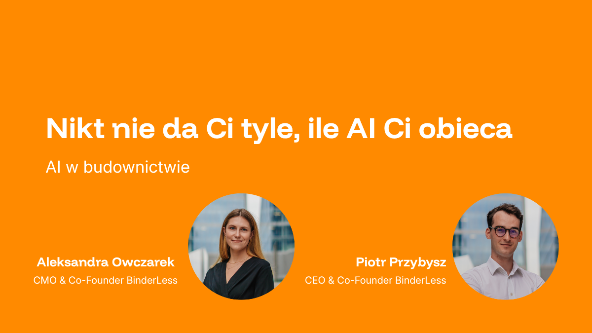 Webinar AI w budownictwie — BinderLess